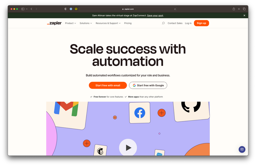 Zapier for automated workflows